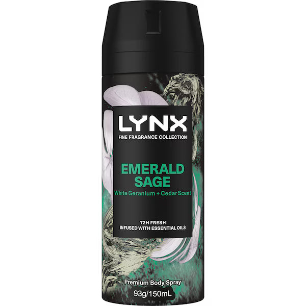 Lynx Fine Fragrance Body Spray Emerald Sage 150ml
