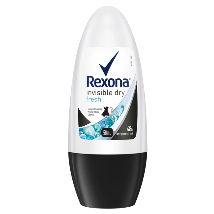 Rexona Roll On Ladies Deodorant Invisible Dry Fresh