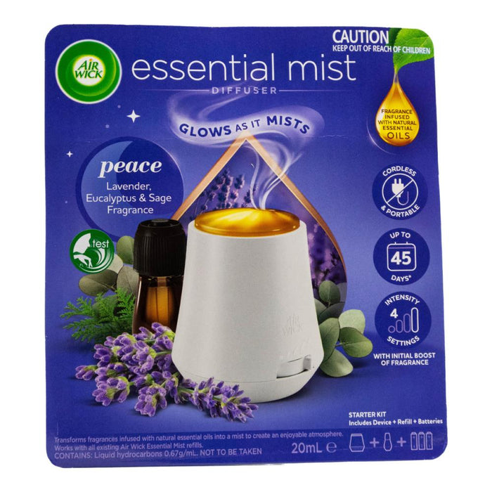 Air Wick Essential Mist Diffuser Peace Lavender Eucalyptus & Sage Fragrance