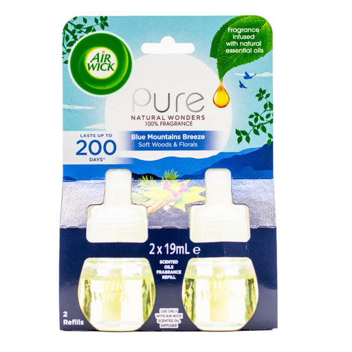 Air Wick Pure Blue Mountains Breeze Plug-In Diffuser Refill 19ml x 2 pack
