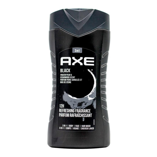 Axe 3 in 1 Mens Body, Face & Hair Wash 250ml Black