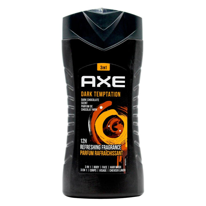 Axe 3 in 1 Mens Body, Face & Hair Wash 250ml Dark Temptation