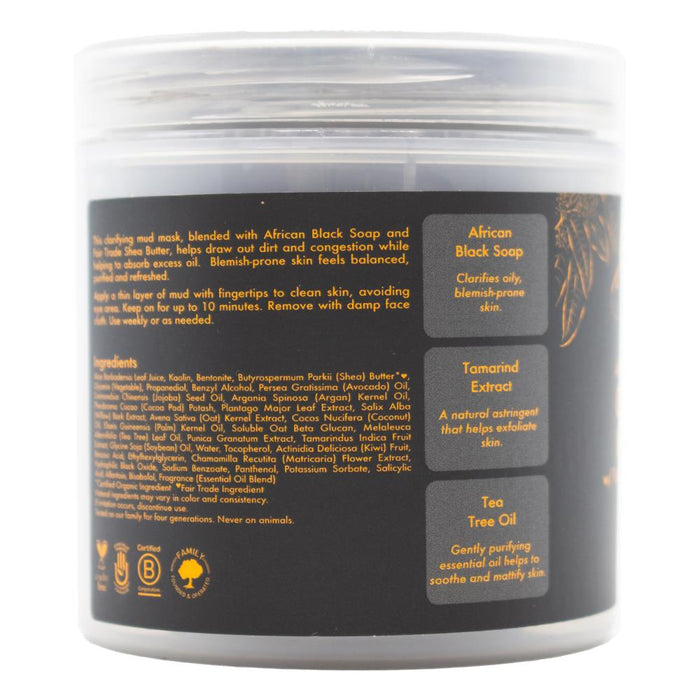 Shea Moisture 170g Clarifying Mud Mask African Black Soap