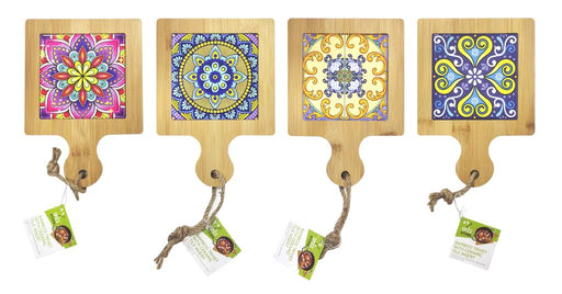 Bamboo Trivet With Tile Insert - Single