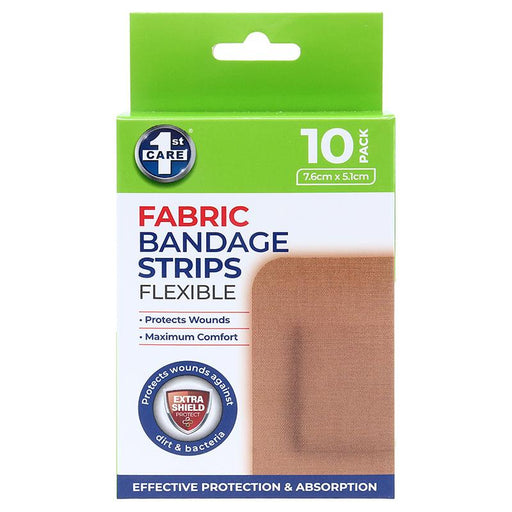 Bandage Strips Flexible 10pk - Fabric