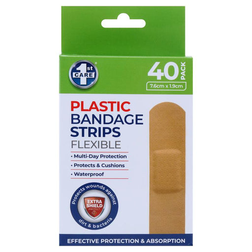 Bandaids Plastic 40 Pk