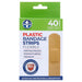 Bandaids Plastic Waterproof Flexible 40PK