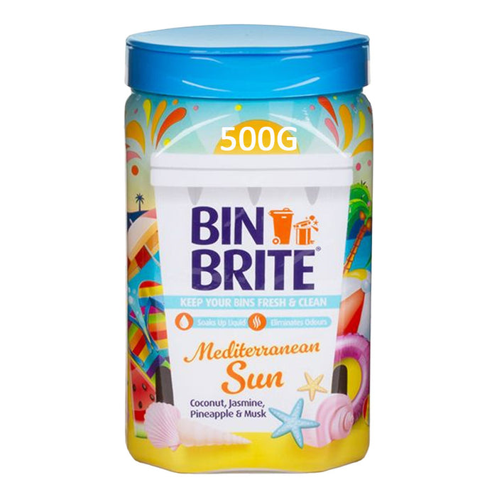 Bin Brite Odour Neutraliser Crystals - Mediterranean Sun 500g
