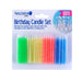 Birthday Candles Bulk 60Pk - Assorted Colours