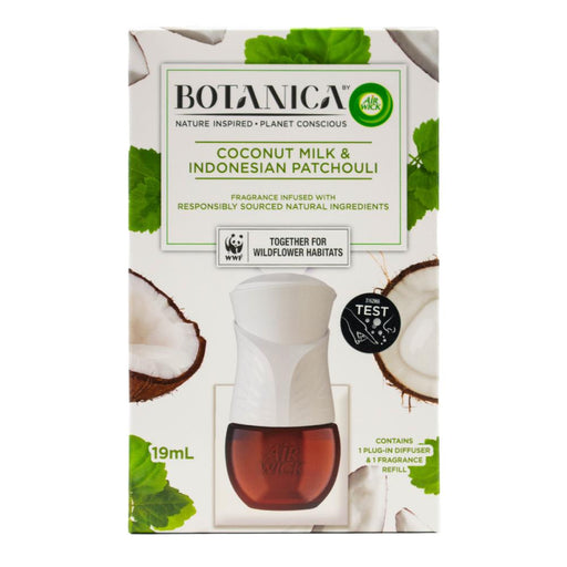 Botanica Coconut Milk & Indonesian Patchouli Plug-In Diffuser 19ml