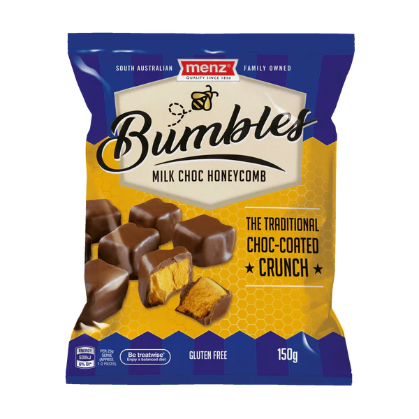 Menz Bumble Choc Honeycomb 150g