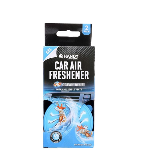 Car Air Freshener with Adjustable Vents 2 Pack - Ocean Blue