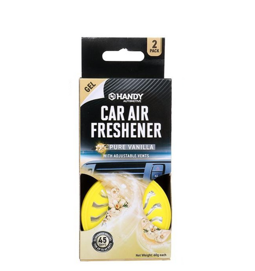 Car Air Freshener with Adjustable Vents 2 Pack - Pure Vanilla