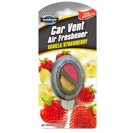 Car Vent Dual Air Freshener – Vanilla / Strawberry