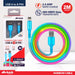 Charge & Sync USB A to 8 Pin PVC Cable - Suitable for iPhone Devices - Rainbow - 2 metre