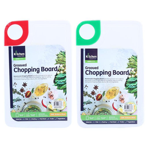 Chopping Board Grooved 29cm x 18.5cm x 5mm - Plastic