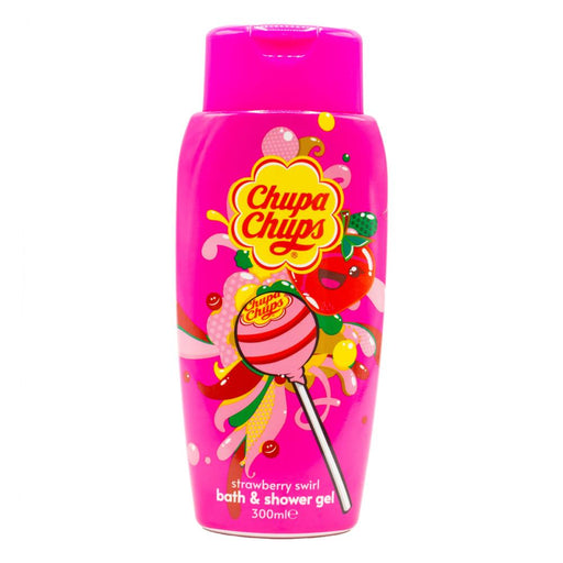 Chupa Chups Bath & Shower Gel 300ml Strawberry Swirl