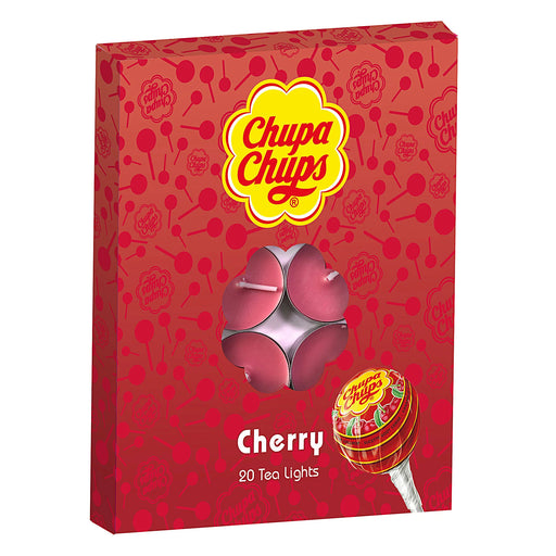 Chupa Chups Tealight Candle 20pk - Cherry