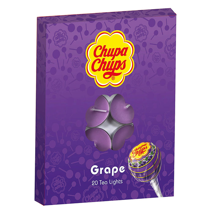 Chupa Chups Tealight Candle 20pk - Grape