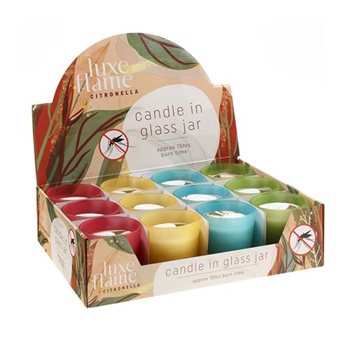 Citronella Glass Jar Candle