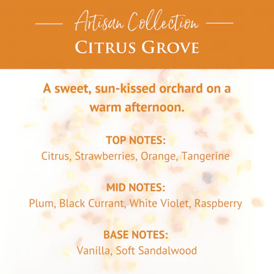 Scented Wax Melts Citrus Grove