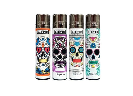 Clipper Lighter Sugar Skulls - SINGLE