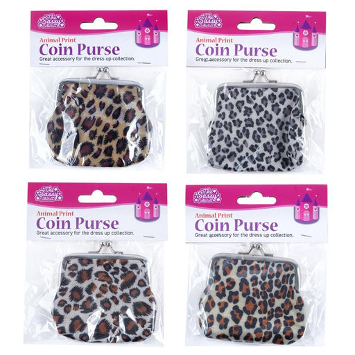 Coin Purse Kiss Lock Buckle - Animal Print