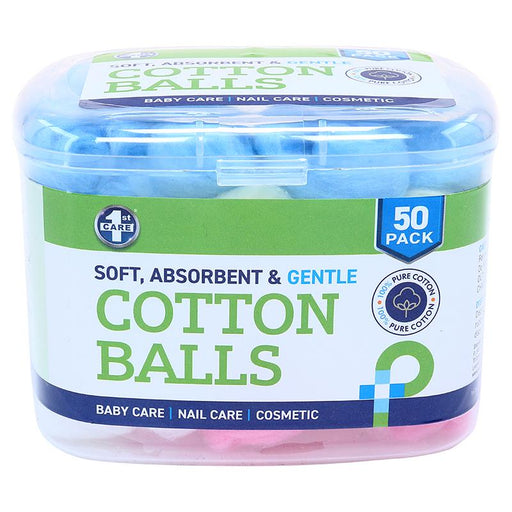 Cotton Balls with Storage Case 50pk