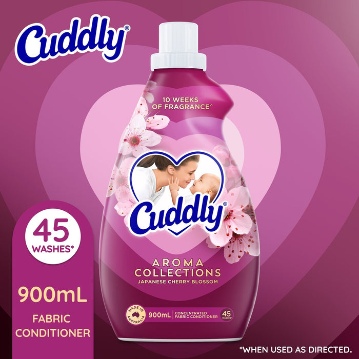 Cuddly Aroma Collections 900ml Fabric Softener Japanese Cherry Blossom