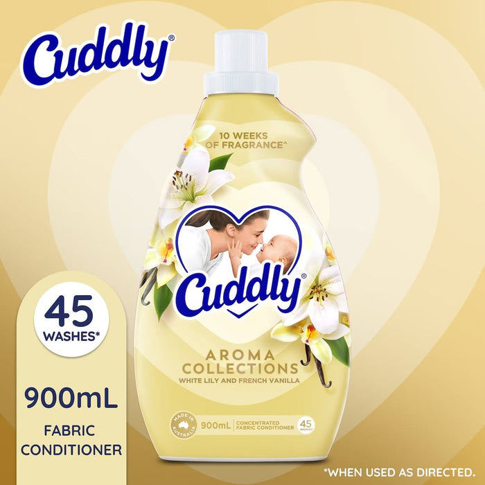 Cuddly Aroma Collections 900ml Fabric Softener Lily & French Vanilla