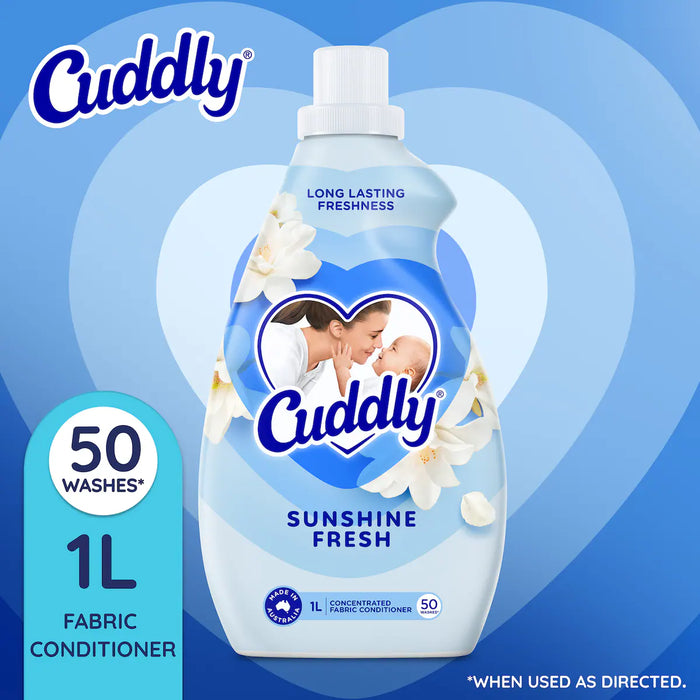 Cuddly Fabric Softener 1 Litre Sunshine Fresh