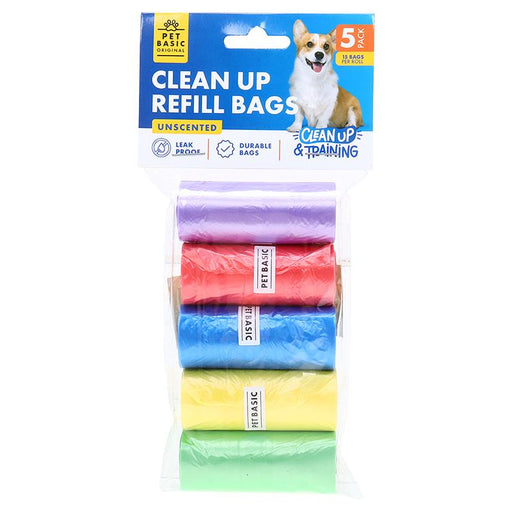 Dog Clean Up Refill Bags 5 Rolls