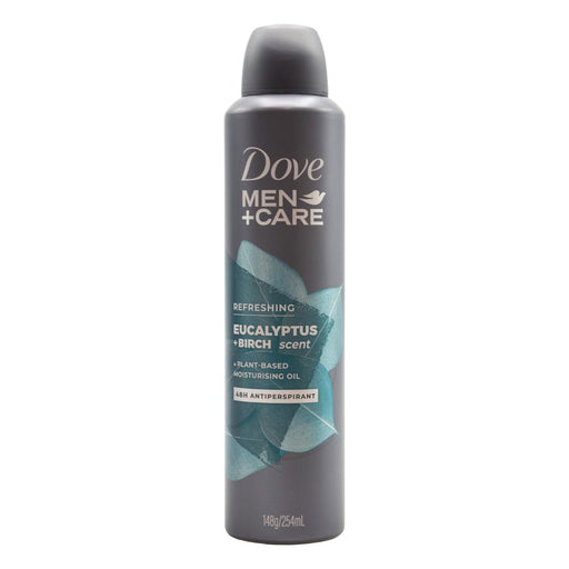 Dove Mens Care Deodorant Antiperspirant Eucalyptus & Birch Scent 254ml / 148g