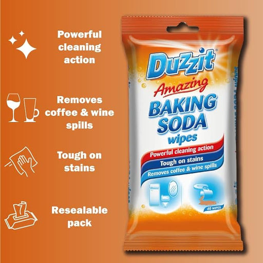 Duzzit Amazing Baking Soda Wipes 40PK