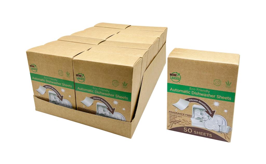 Eco Friendly Bulk 50PK Automatic Dishwasher Detergent Sheets