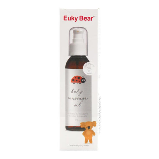 Euky Bear 125ml Baby Massage Oil With Organic Jojoba