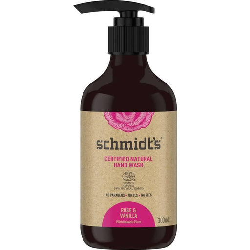 Schmidt's Hand Wash Natural Rose & Vanilla 300ml