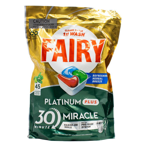 Fairy 30 Minute Miracle Dishwasher Tablets 45 Pack