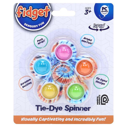 Fidget Bubble 2 in1  Spin & Pop Tie-Dye