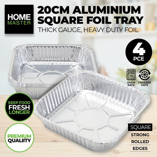 Foil Tray 4 PK 20cm x 20cm