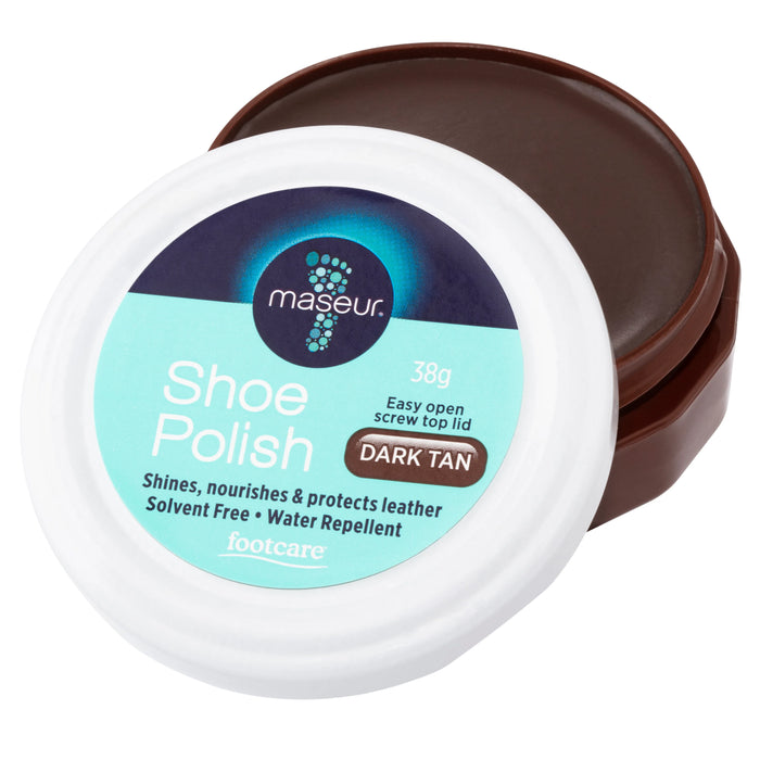 Masseur Shoe Polish Dark Tan 38g