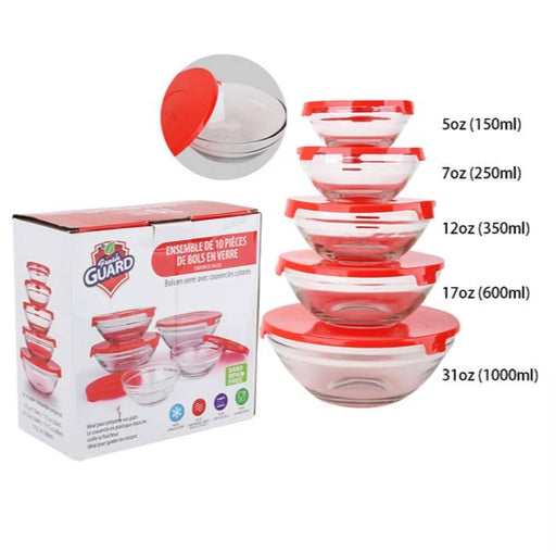 Fresh Guard Glass Container Set 10 Pce