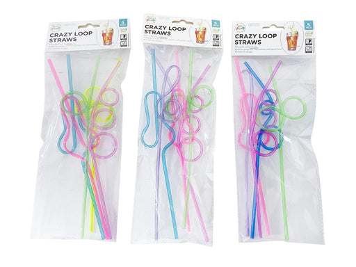 Funky Crazy Straws 5 PK