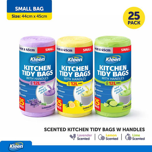 Garbage Bag Bin Liner Scented 12 Litre 25PK