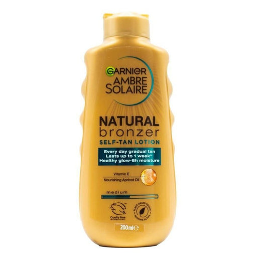 Garnier 200ml Medium Self Tan Lotion Bottle Natural Bronzer Vit E