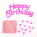 Happy Birthday Candle Set - Pink