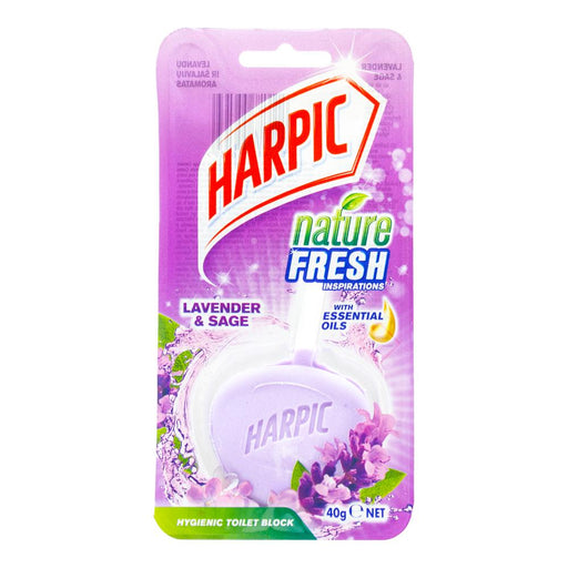 Harpic Nature Fresh Toilet Block Lavender & Sage 40g