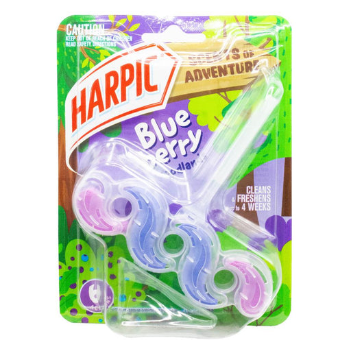 Harpic Scent Of Adventure Blueberry Woodlands Toilet Rim Cleaner Block