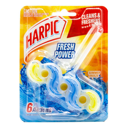 Harpic Toilet Cage Summer Breeze 6 in 1 Actions