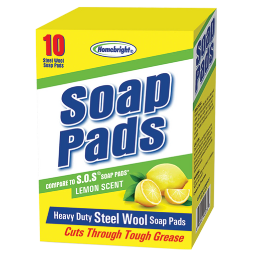 Heavy Duty Steel Wool Soap Pads 10 Pack